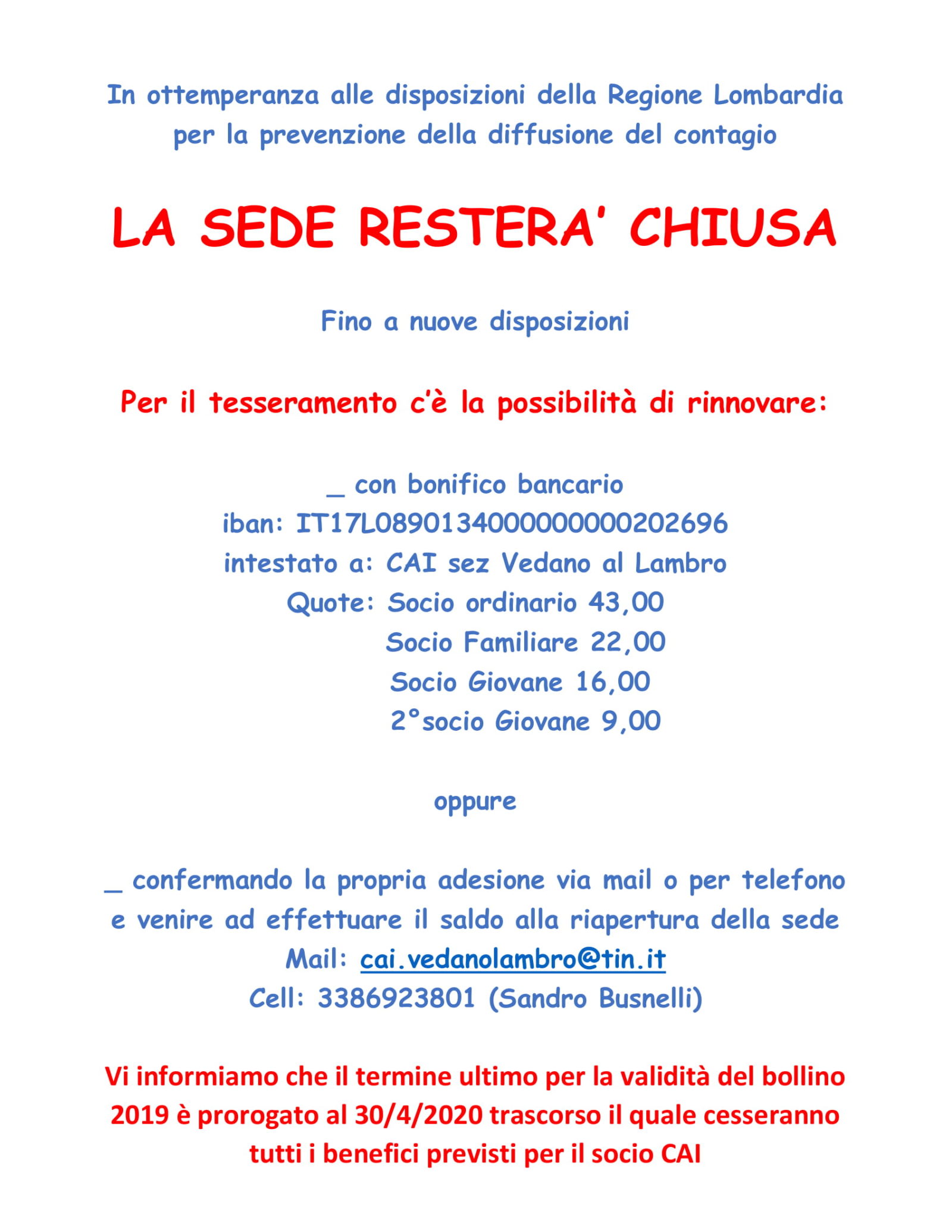 CAI Vedano | Sito CAI Vedano | Sito